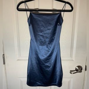 Blue mini dress